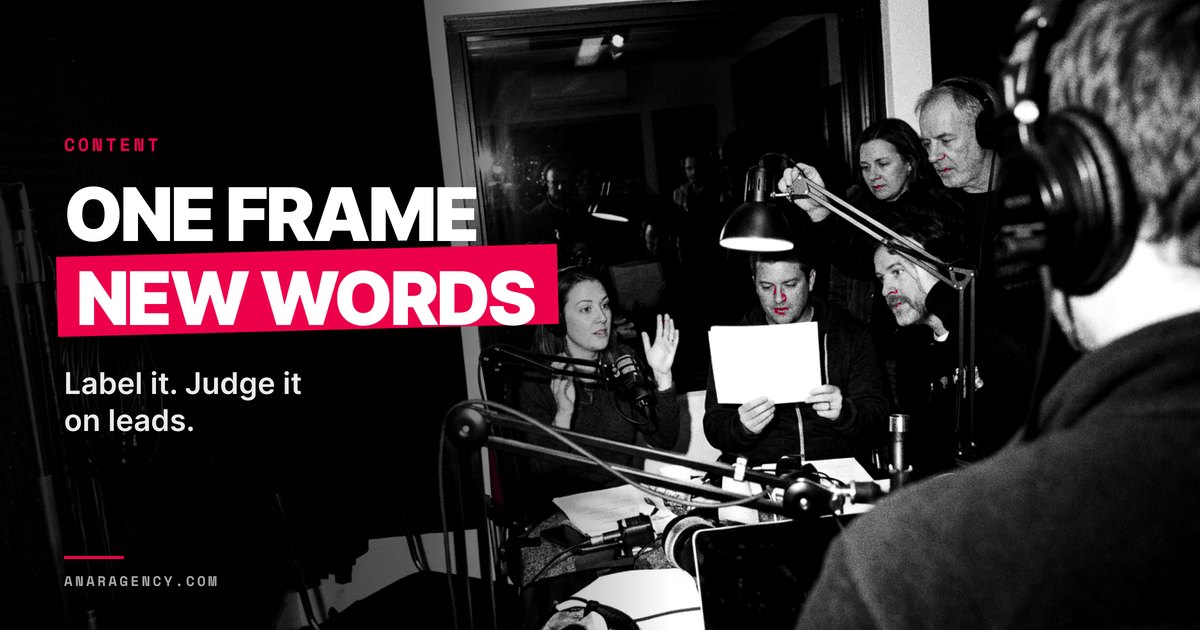 Featured image for the article: ONE FRAME NEW WORDS. Label it. Judge it on leads.