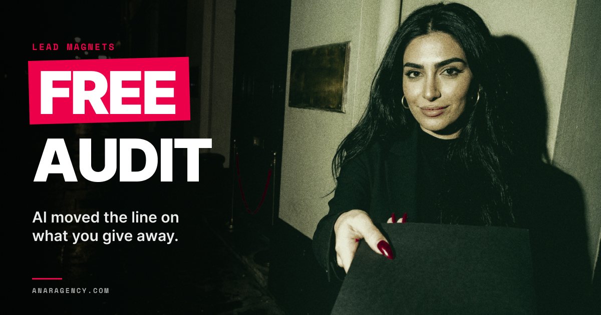 Featured image for the article: FREE AUDIT. AI moved the line on what you give away.
