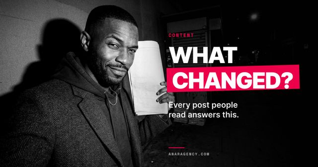 Featured image for the article: WHAT CHANGED?. Every post people read answers this.