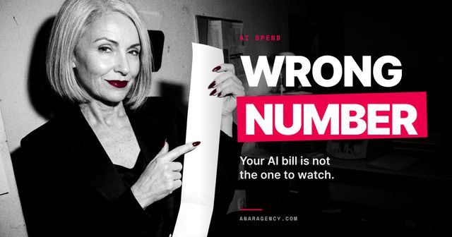 Featured image for the article: WRONG NUMBER. Your AI bill is not the one to watch.