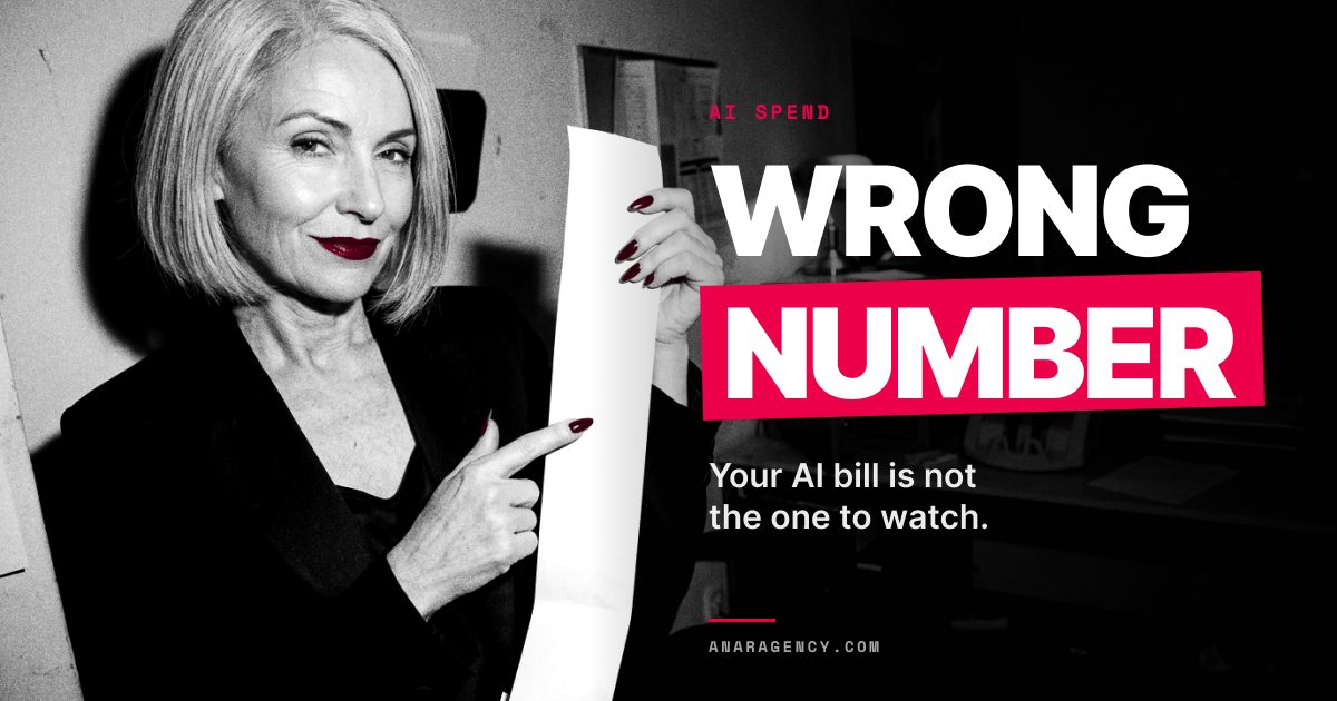 Featured image for the article: WRONG NUMBER. Your AI bill is not the one to watch.