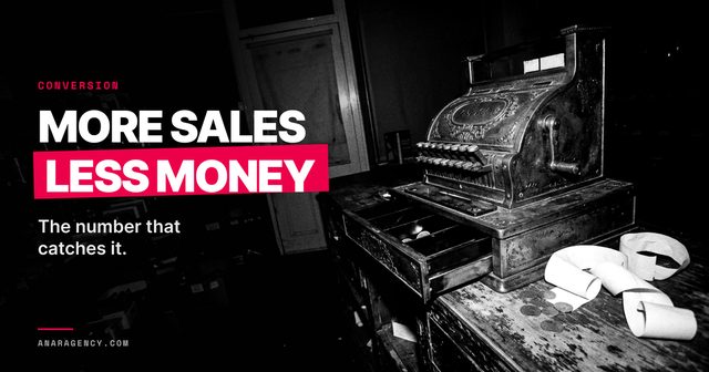 Featured image for the article: MORE SALES LESS MONEY. The number that catches it.