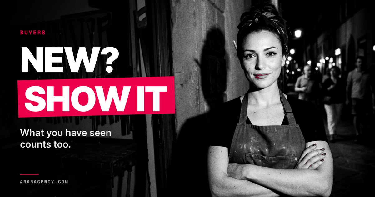 Featured image for the article: NEW? SHOW IT. What you have seen counts too.