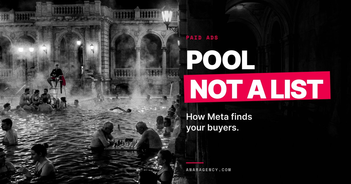 Featured image for the article: POOL NOT A LIST. How Meta finds your buyers.