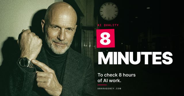Featured image for the article: 8 MINUTES. To check 8 hours of AI work.