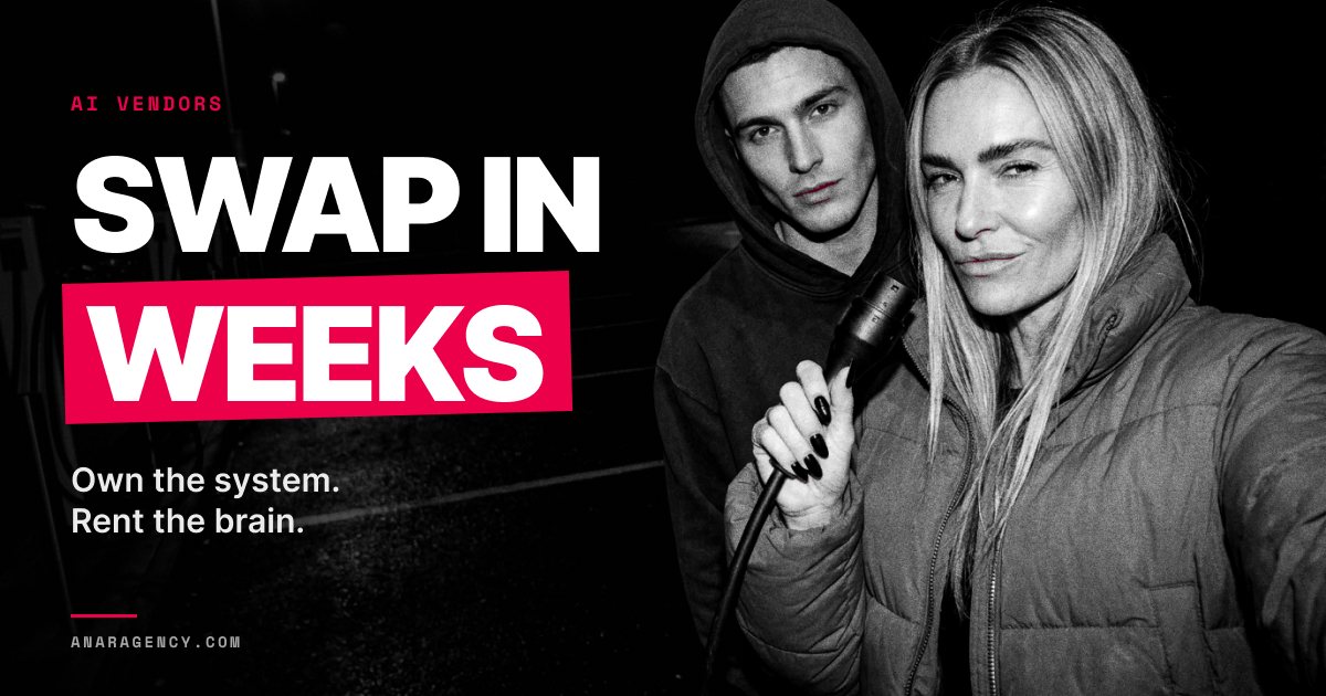 Featured image for the article: SWAP IN WEEKS. Own the system. Rent the brain.