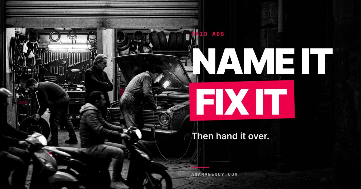 Featured image for the article: NAME IT FIX IT. Then hand it over.