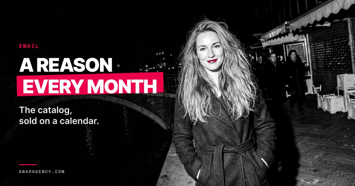 Featured image for the article: A REASON EVERY MONTH. The catalog, sold on a calendar.
