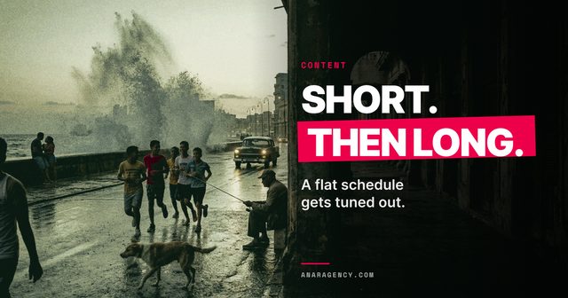 Featured image for the article: SHORT. THEN LONG.. A flat schedule gets tuned out.