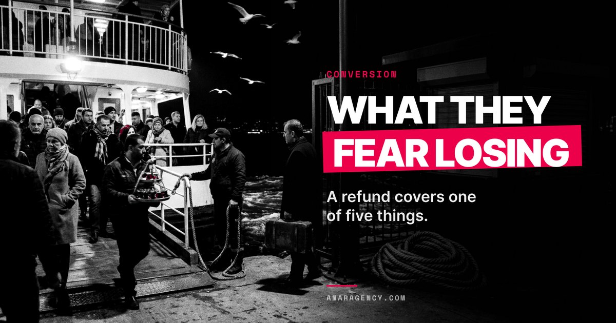 Featured image for the article: WHAT THEY FEAR LOSING. A refund covers one of five things.