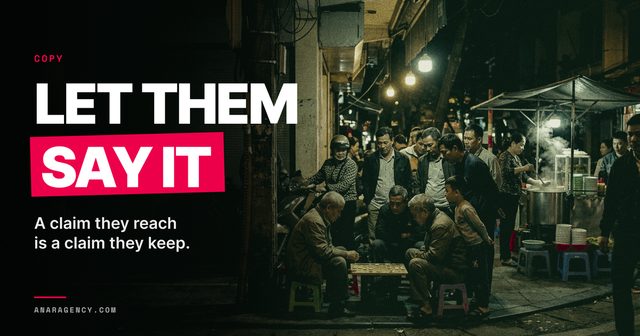 Featured image for the article: LET THEM SAY IT. A claim they reach is a claim they keep.
