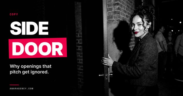 Featured image for the article: SIDE DOOR. Why openings that pitch get ignored.