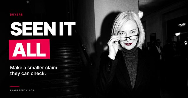 Featured image for the article: SEEN IT ALL. Make a smaller claim they can check.