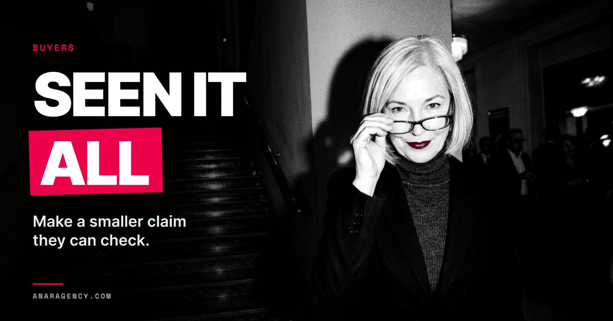 Featured image for the article: SEEN IT ALL. Make a smaller claim they can check.