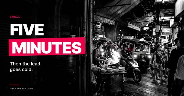 Featured image for the article: FIVE MINUTES. Then the lead goes cold.