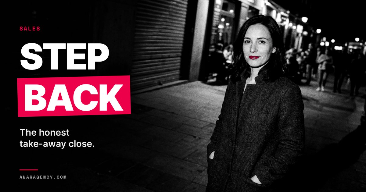 Featured image for the article: STEP BACK. The honest take-away close.