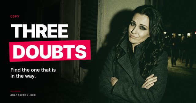 Featured image for the article: THREE DOUBTS. Find the one that is in the way.