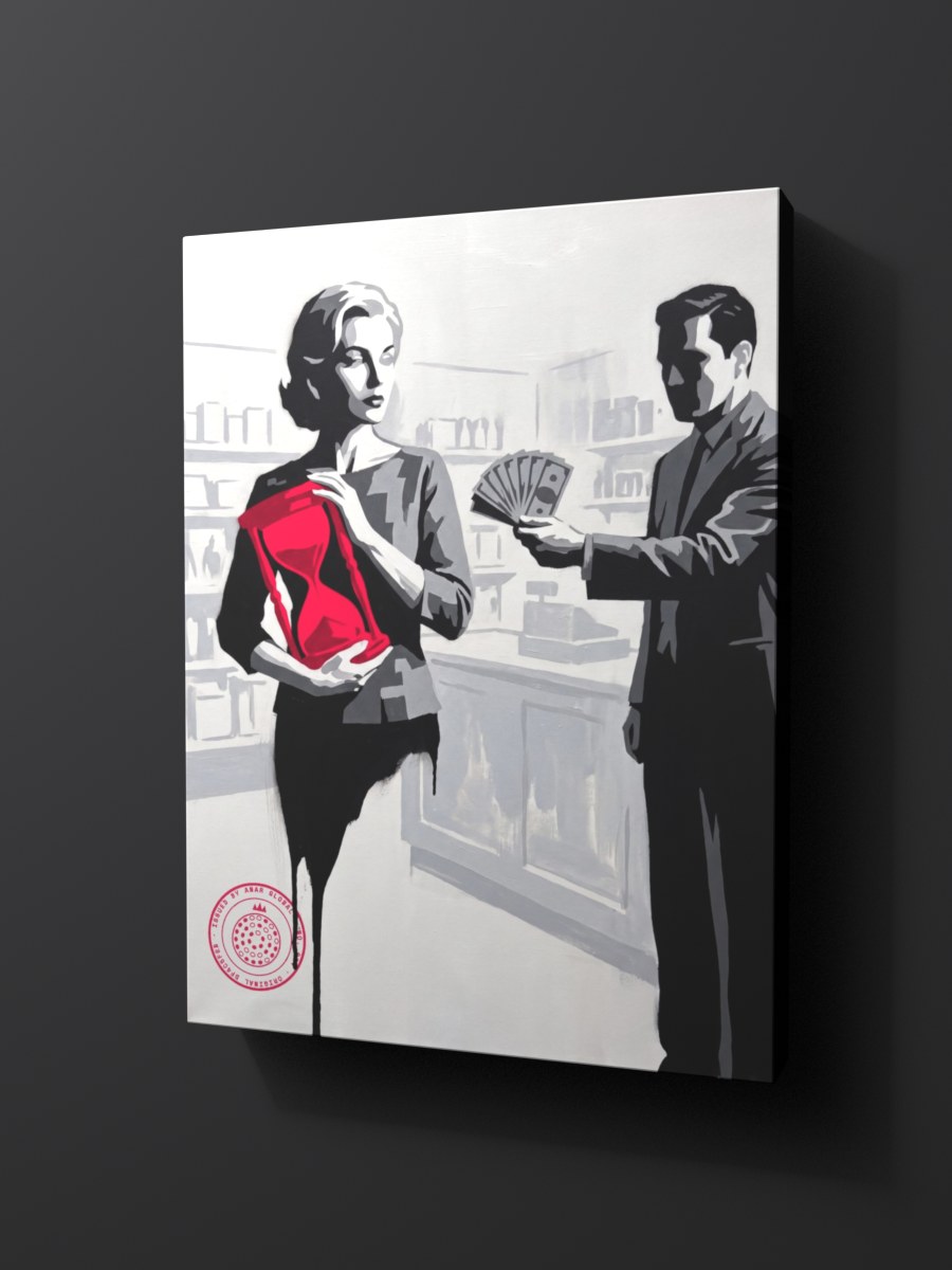 Anar Global No. 004 as a thick gallery-wrap canvas print