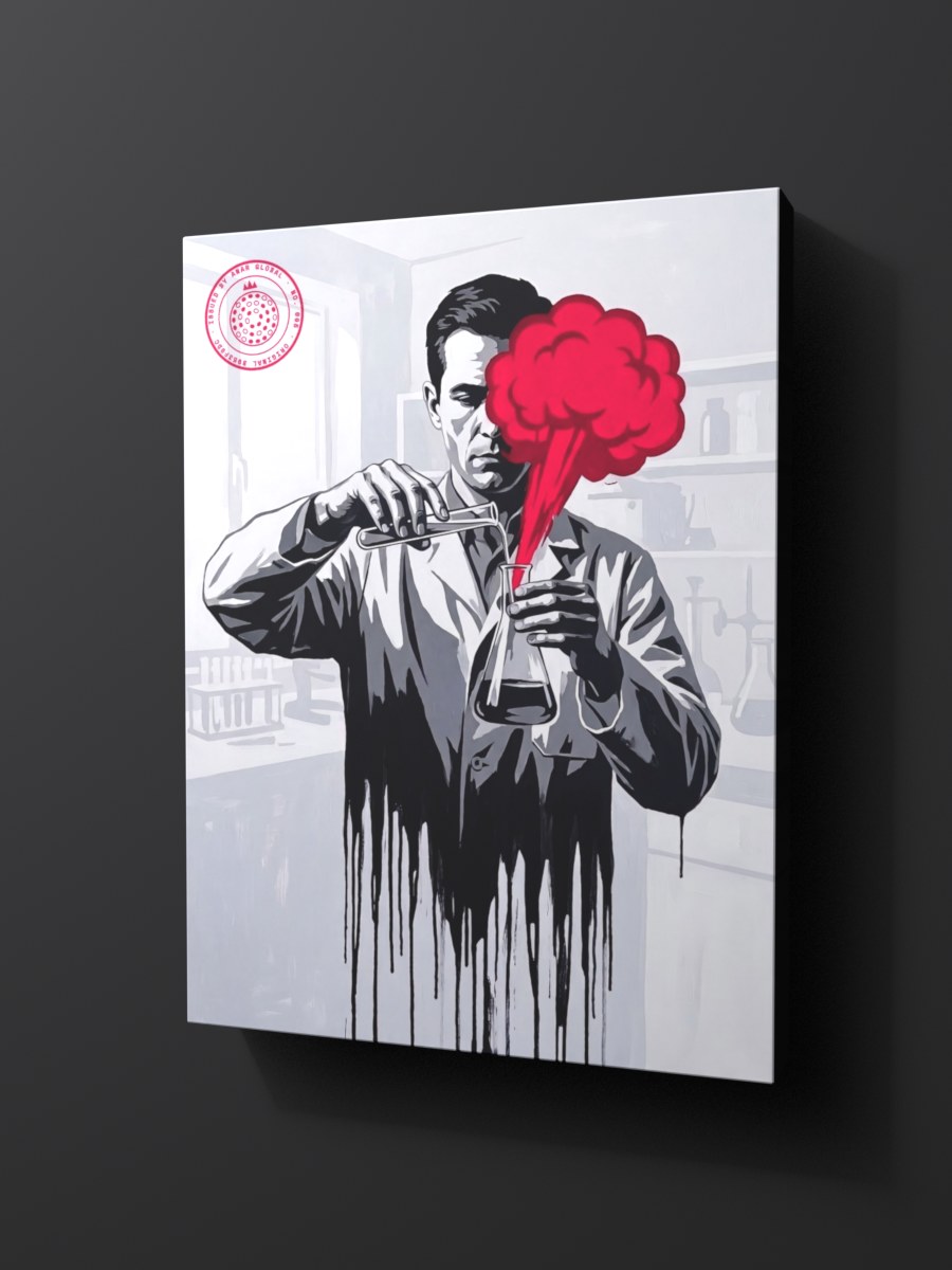 Anar Global No. 005 as a thick gallery-wrap canvas print