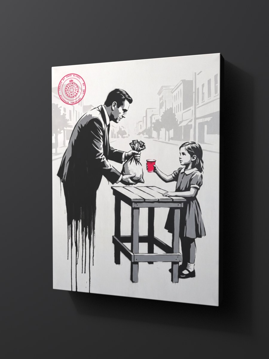 Anar Global No. 006 as a thick gallery-wrap canvas print