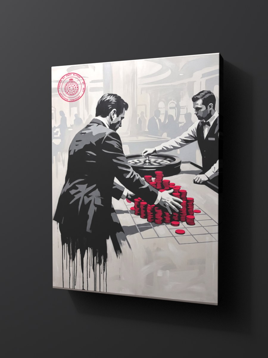 Anar Global No. 007 as a thick gallery-wrap canvas print
