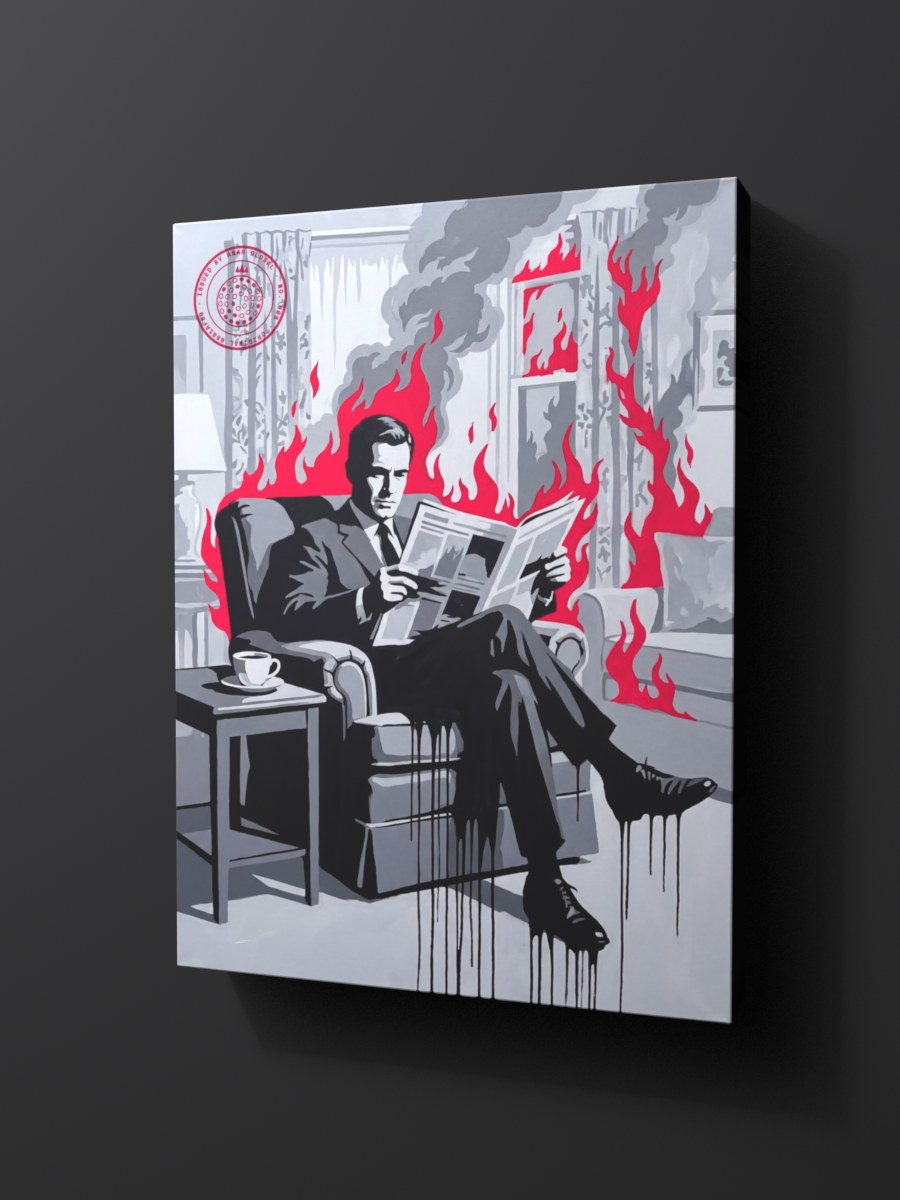 Anar Global No. 008 as a thick gallery-wrap canvas print