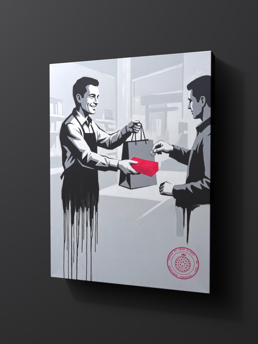 Anar Global No. 011 as a thick gallery-wrap canvas print