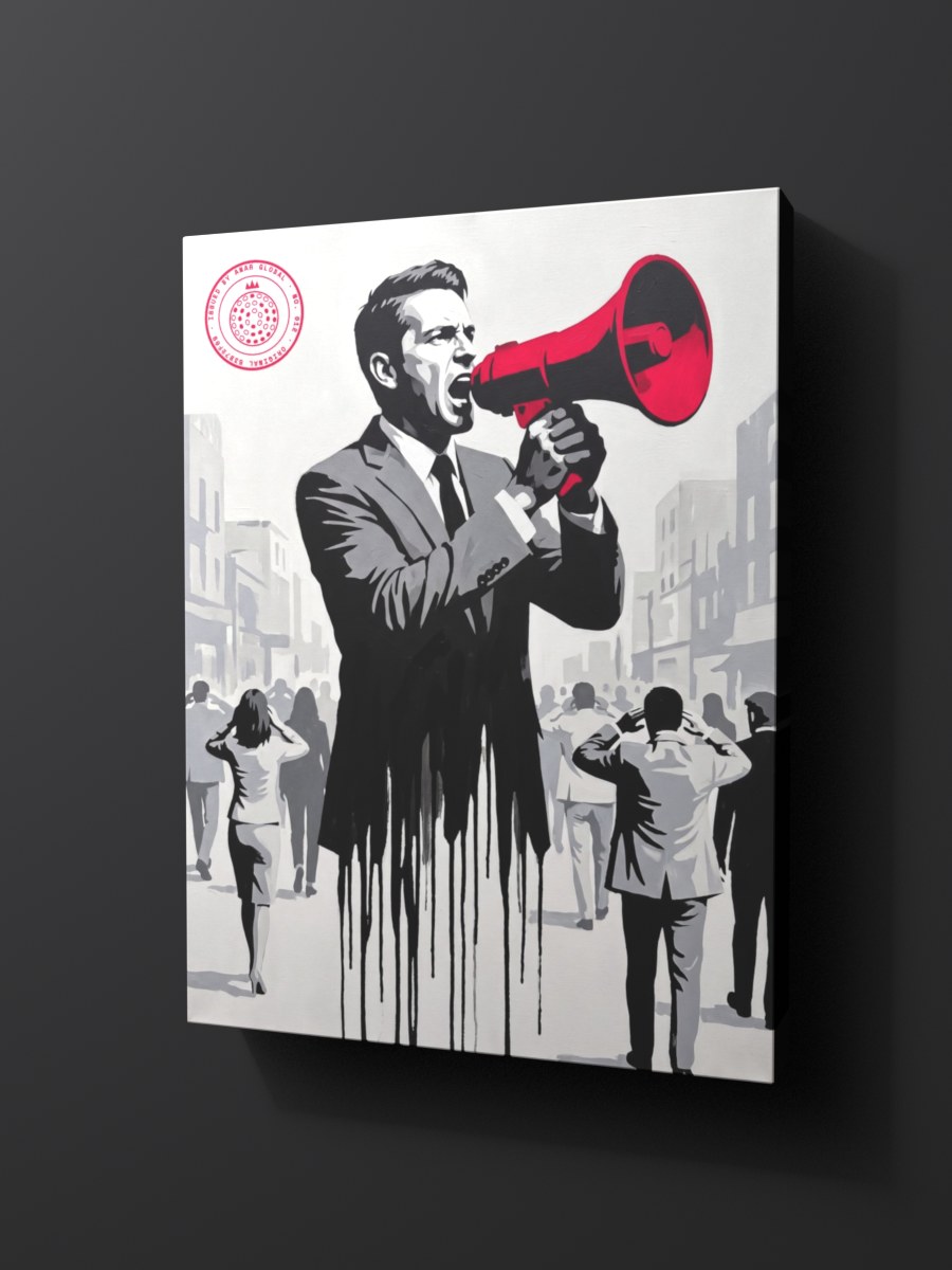 Anar Global No. 012 as a thick gallery-wrap canvas print