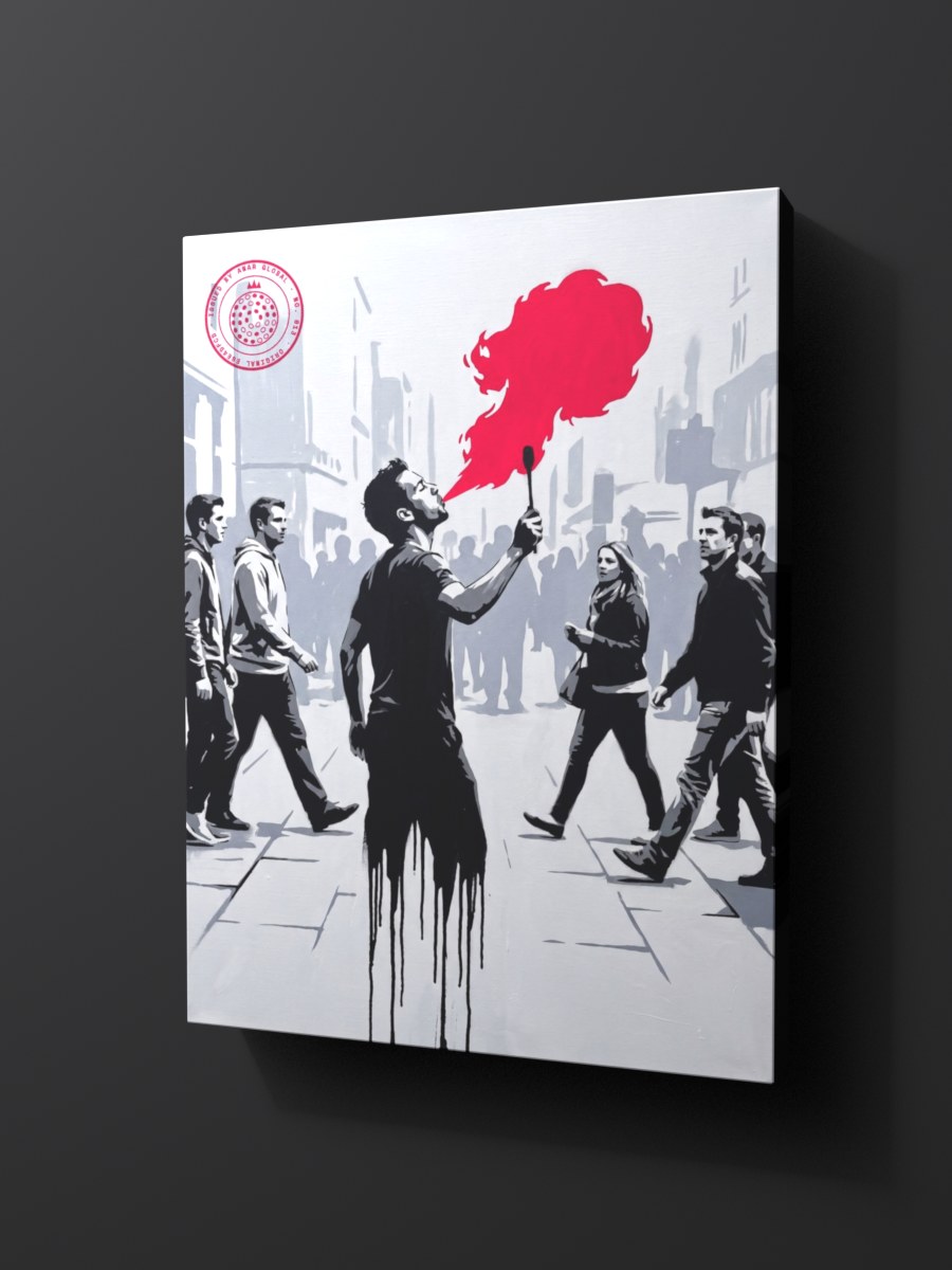 Anar Global No. 013 as a thick gallery-wrap canvas print