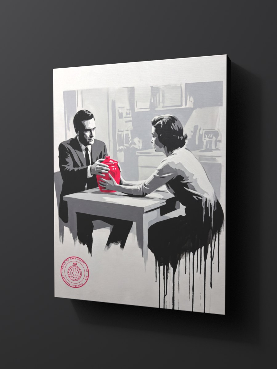 Anar Global No. 014 as a thick gallery-wrap canvas print