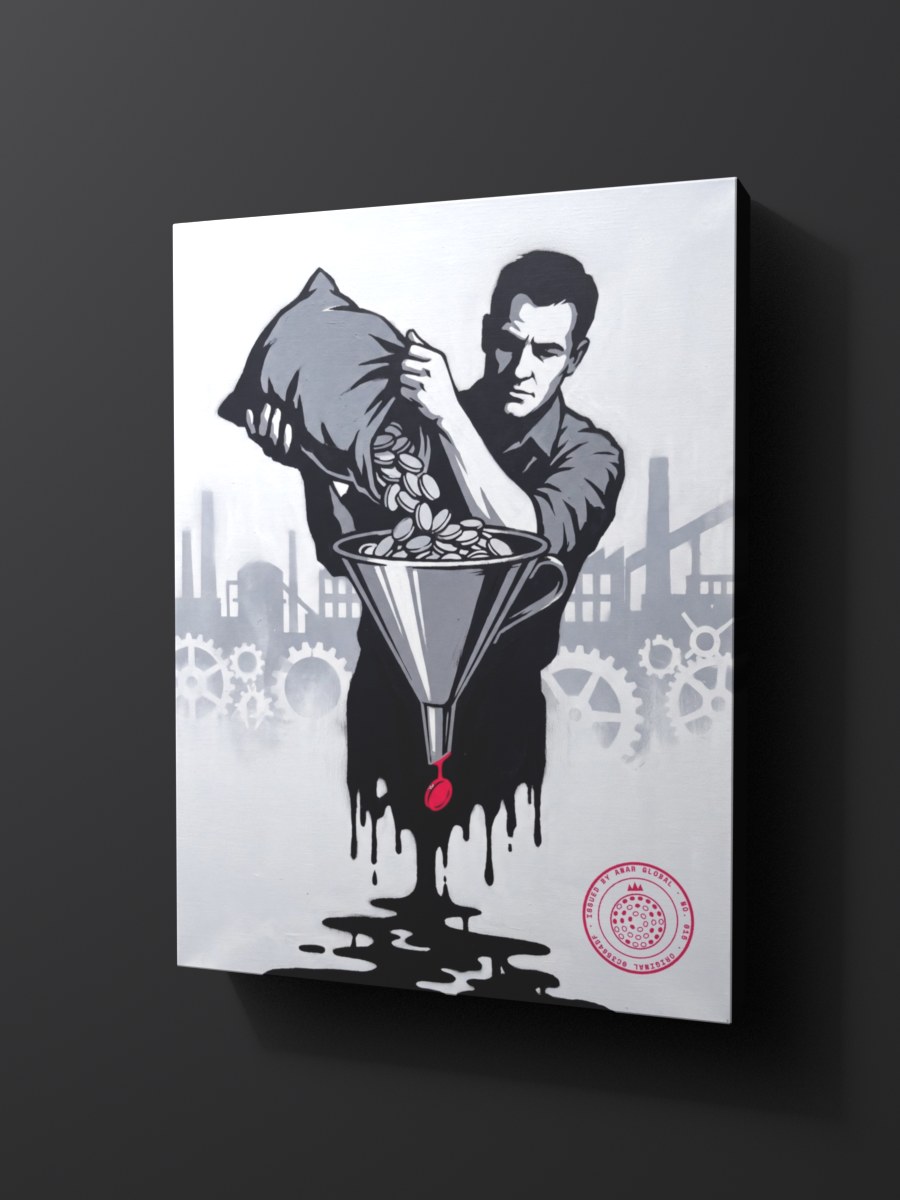 Anar Global No. 015 as a thick gallery-wrap canvas print