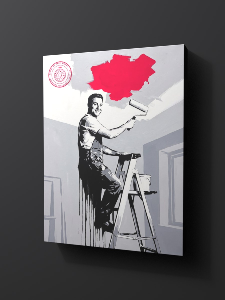 Anar Global No. 017 as a thick gallery-wrap canvas print