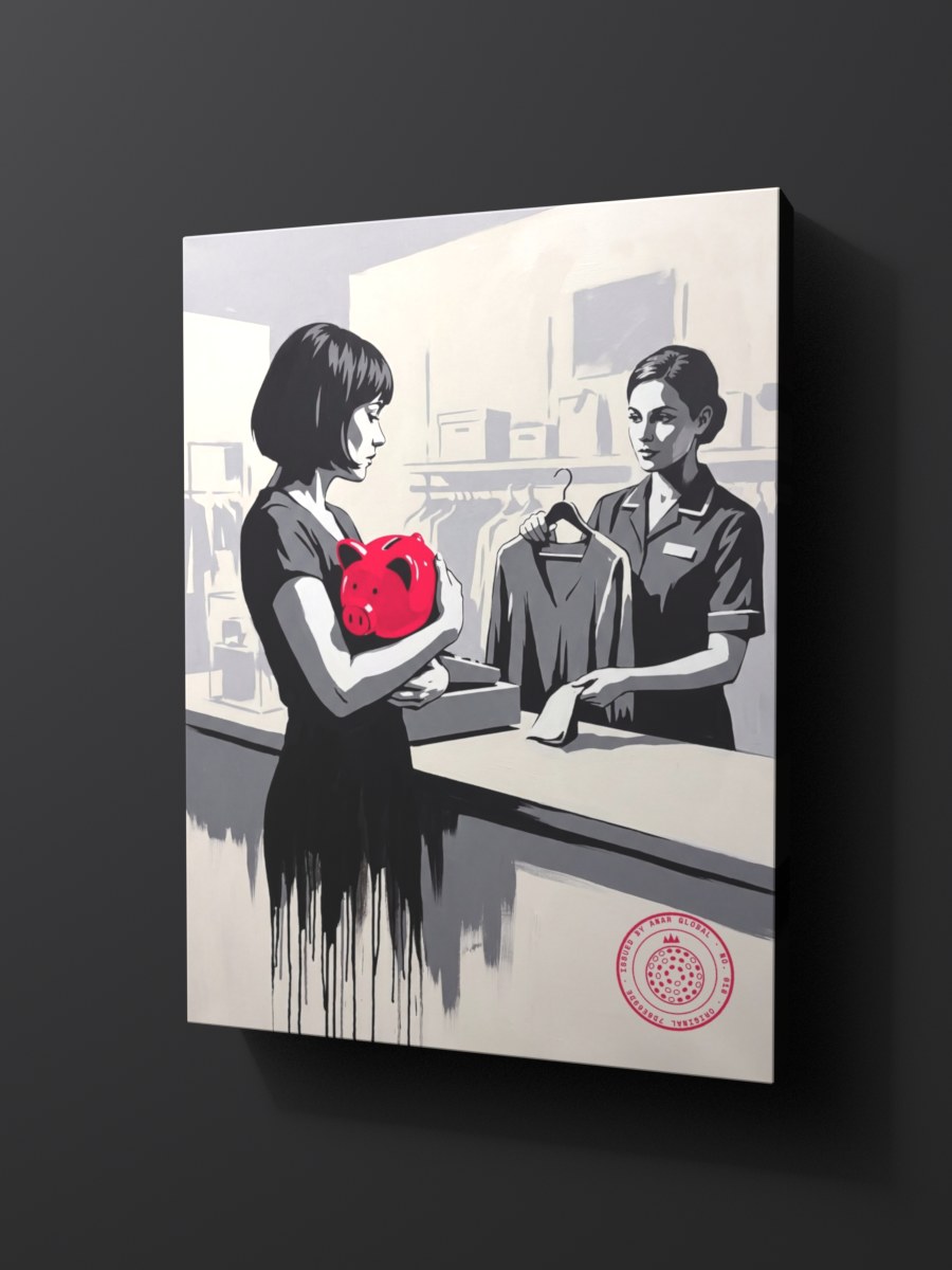 Anar Global No. 018 as a thick gallery-wrap canvas print