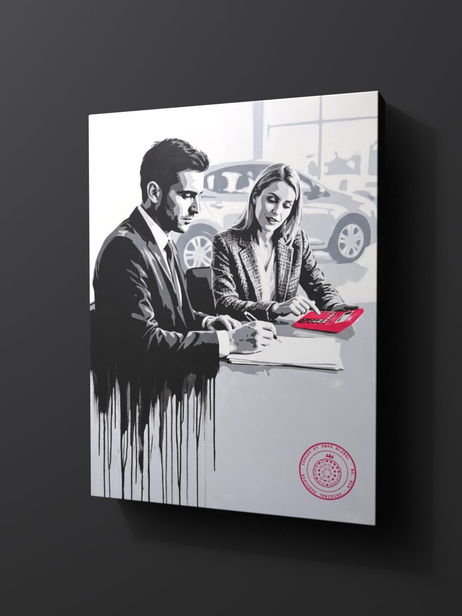 Anar Global No. 019 as a thick gallery-wrap canvas print