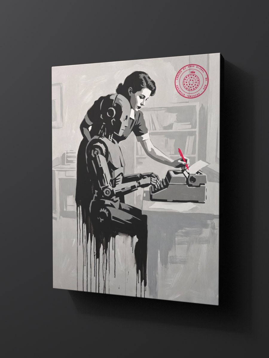 Anar Global No. 020 as a thick gallery-wrap canvas print