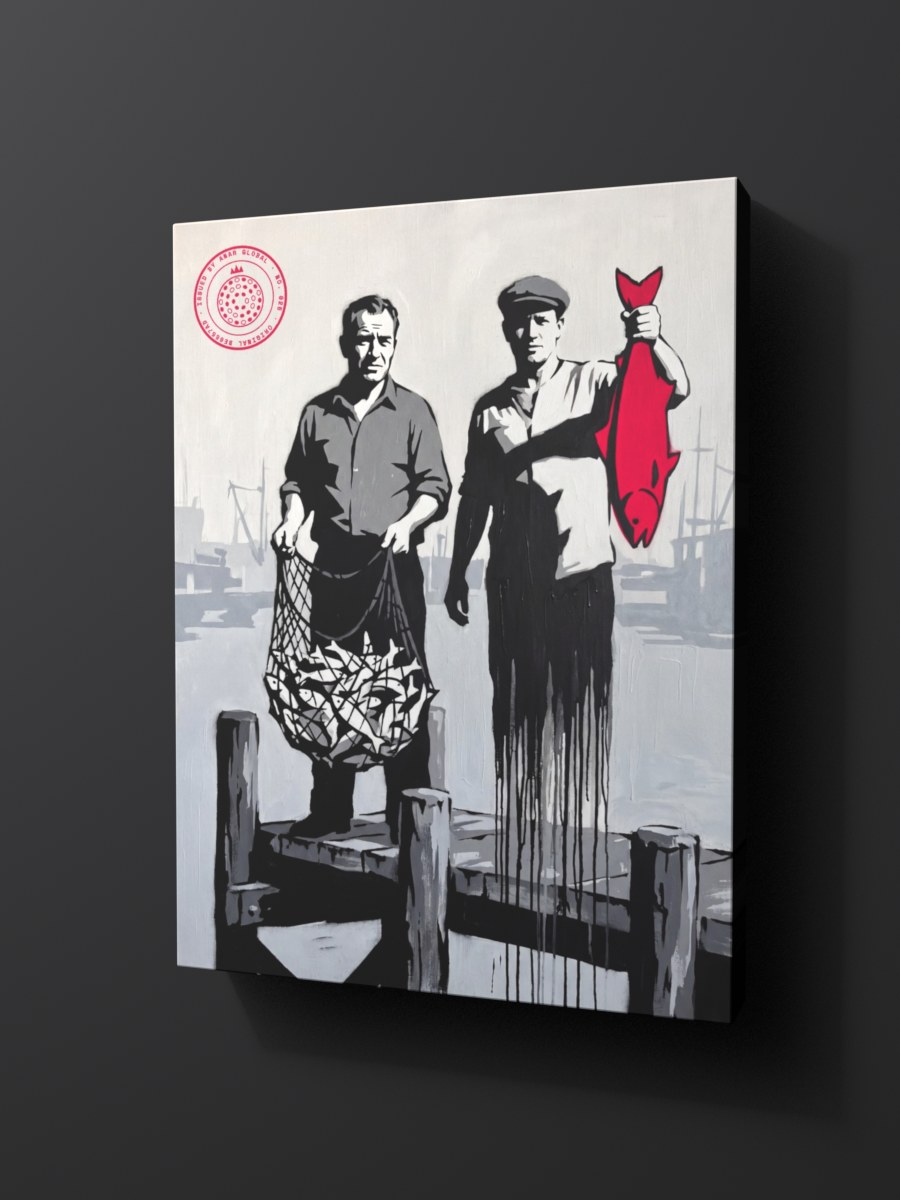 Anar Global No. 025 as a thick gallery-wrap canvas print