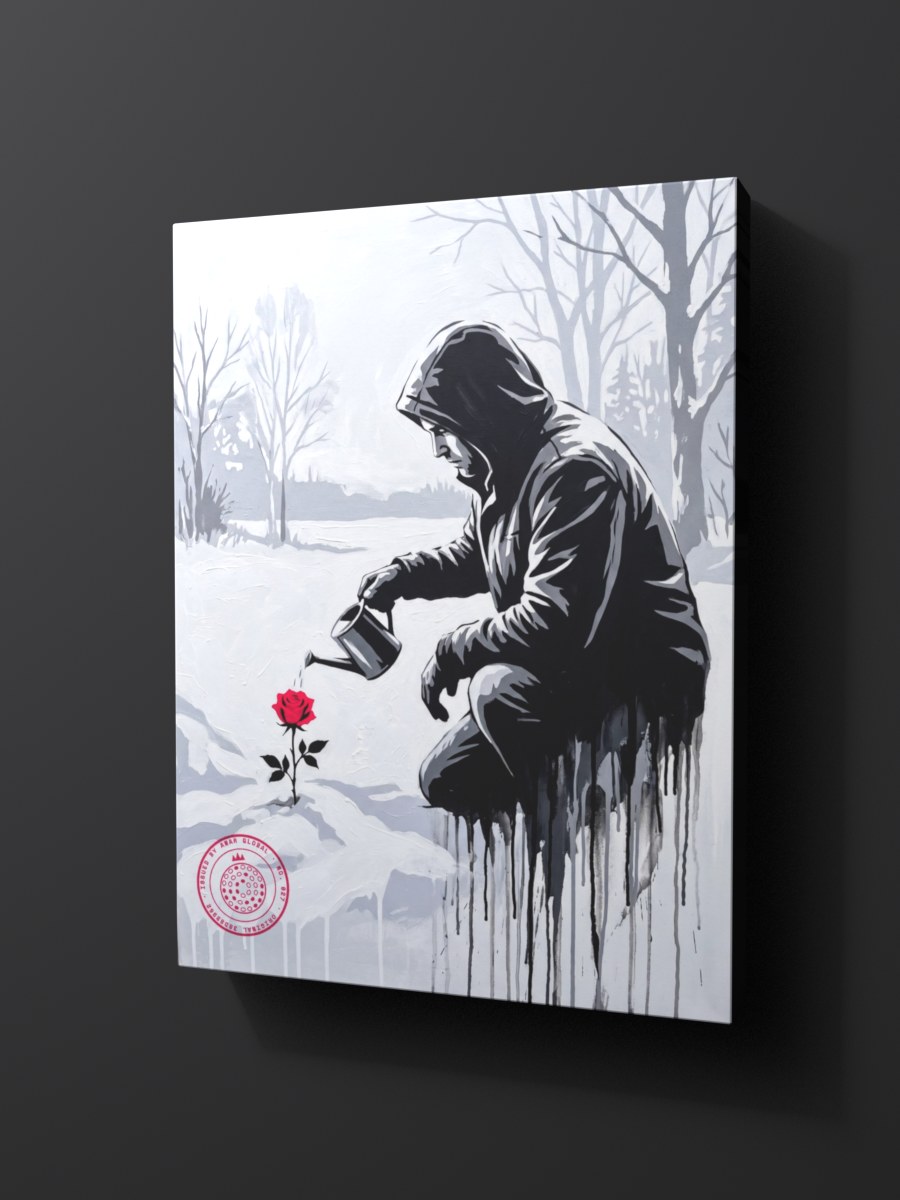 Anar Global No. 027 as a thick gallery-wrap canvas print