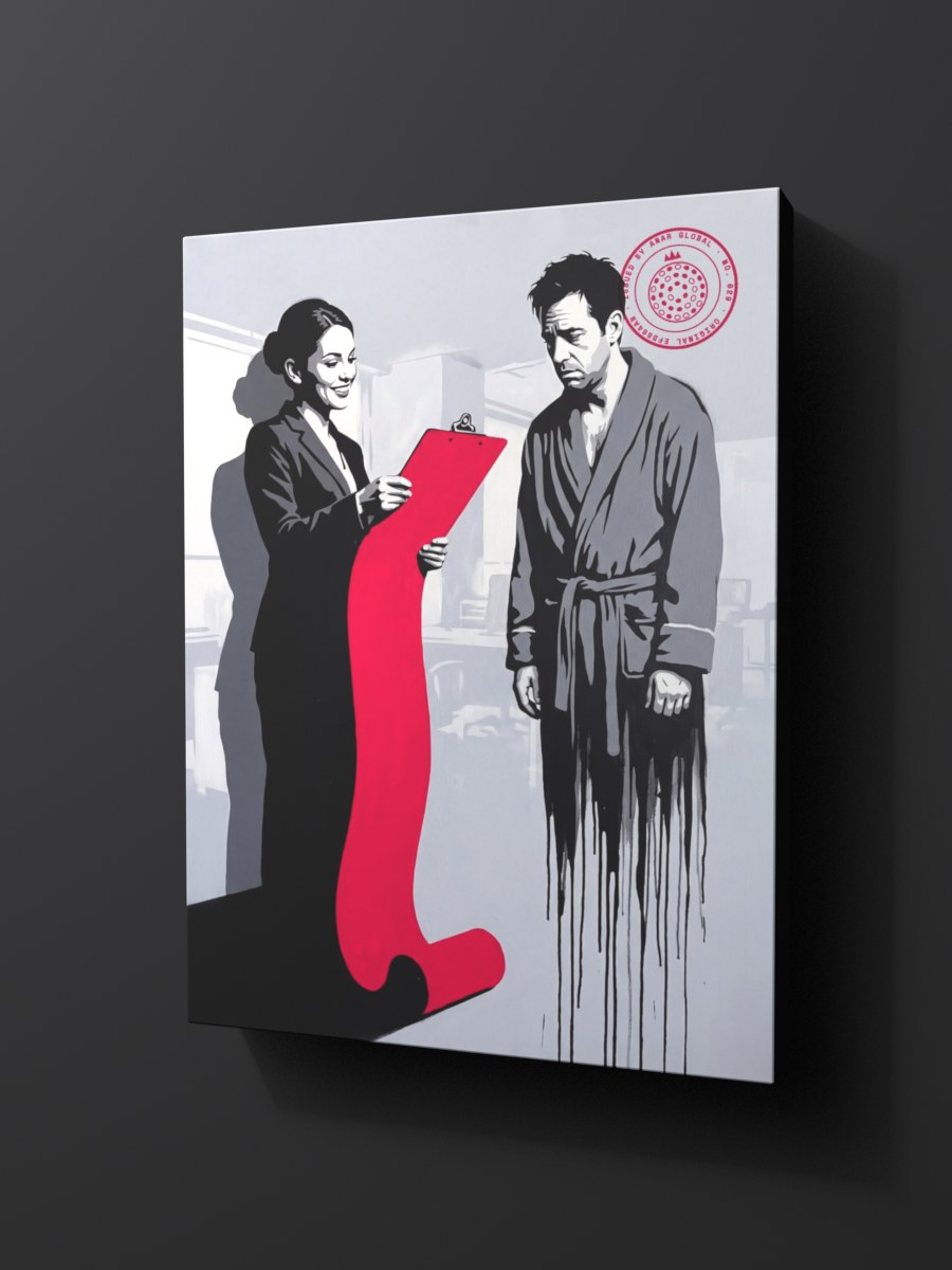 Anar Global No. 029 as a thick gallery-wrap canvas print