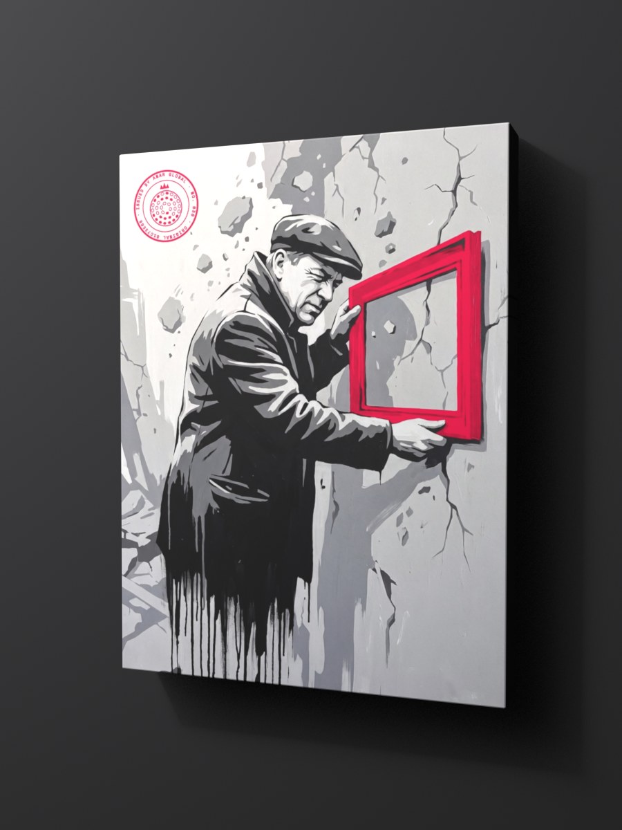 Anar Global No. 030 as a thick gallery-wrap canvas print