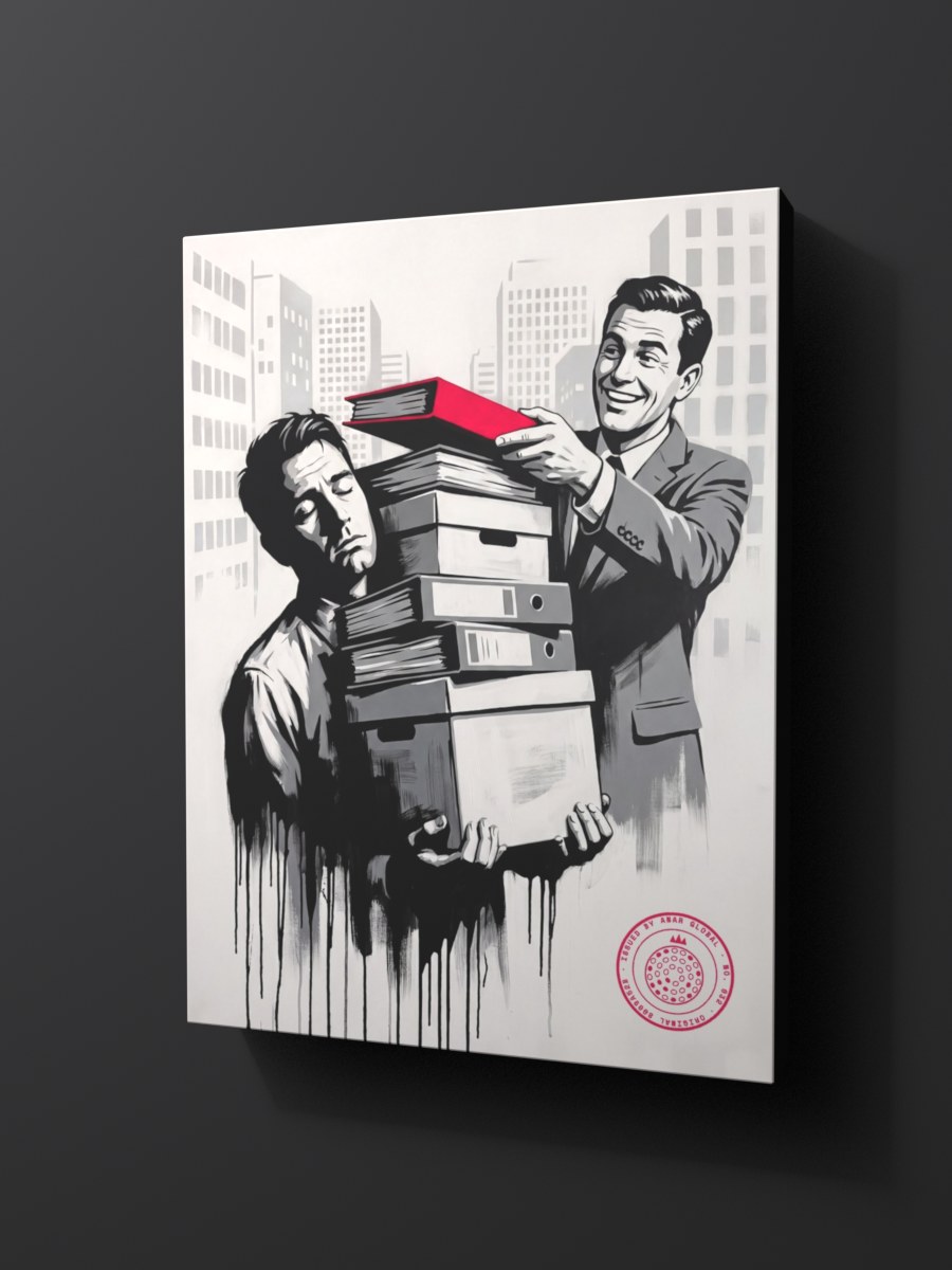 Anar Global No. 032 as a thick gallery-wrap canvas print