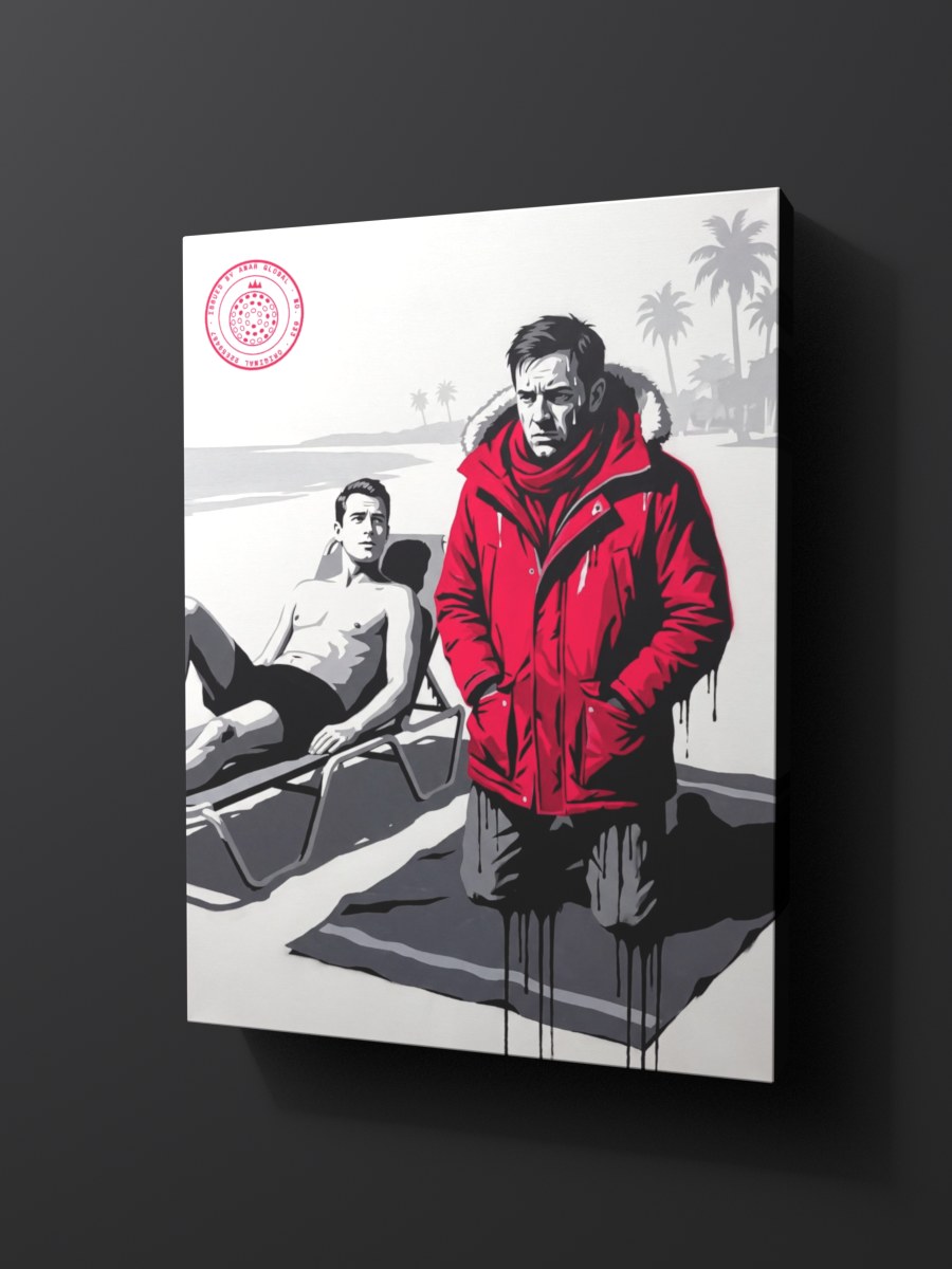Anar Global No. 033 as a thick gallery-wrap canvas print