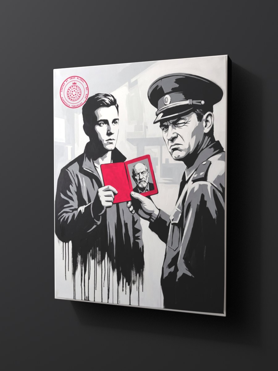 Anar Global No. 034 as a thick gallery-wrap canvas print
