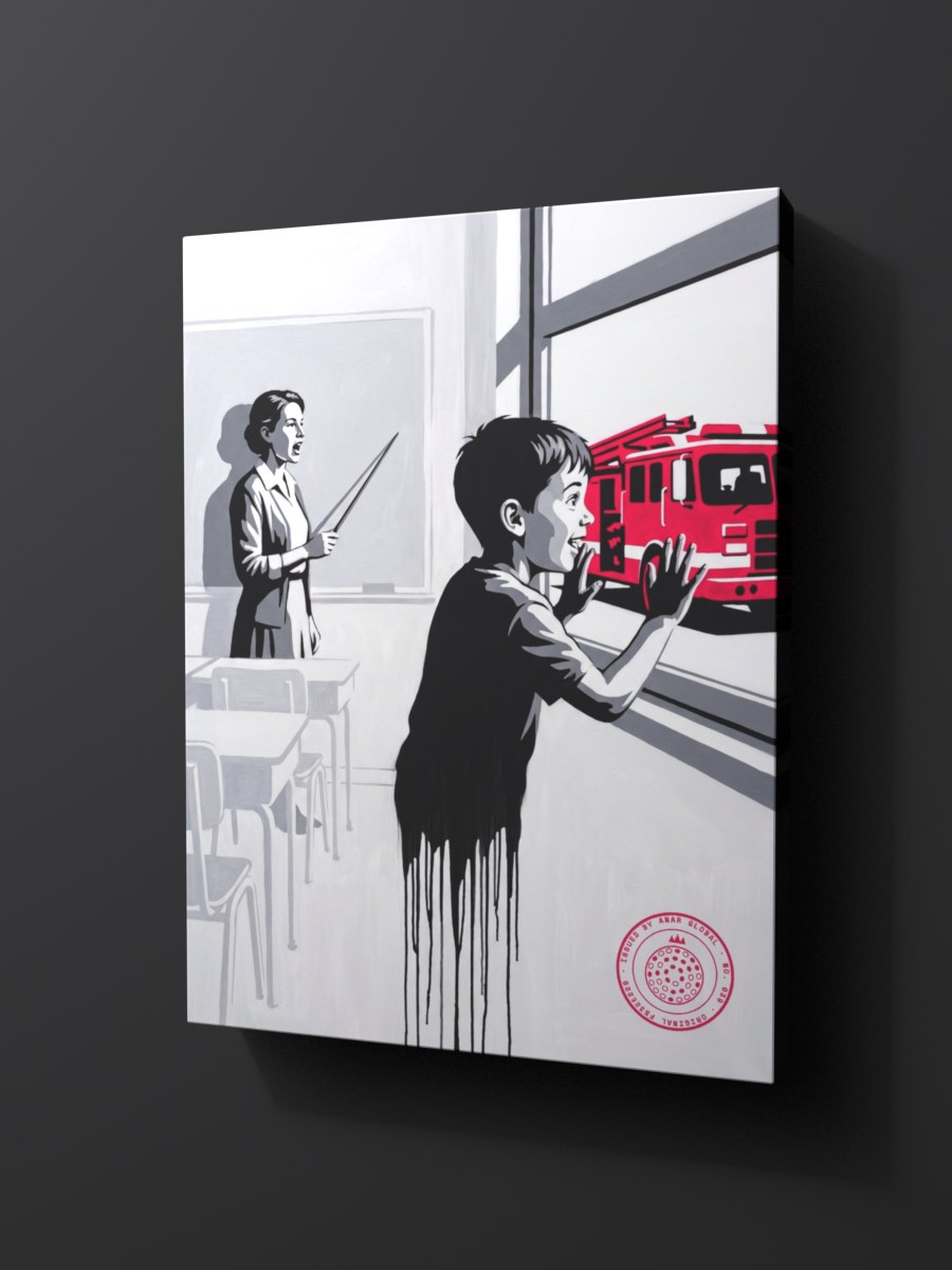 Anar Global No. 039 as a thick gallery-wrap canvas print