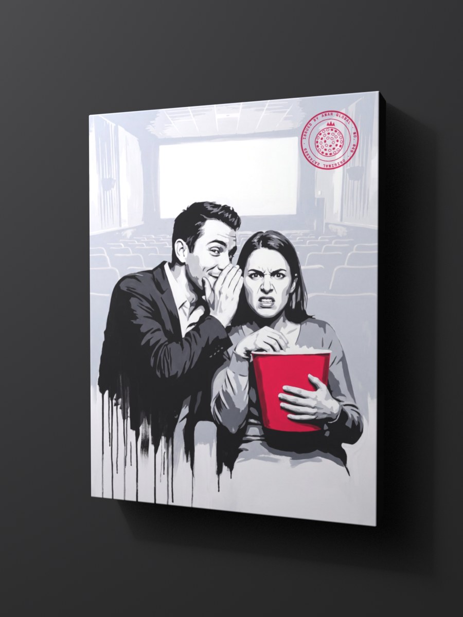 Anar Global No. 040 as a thick gallery-wrap canvas print