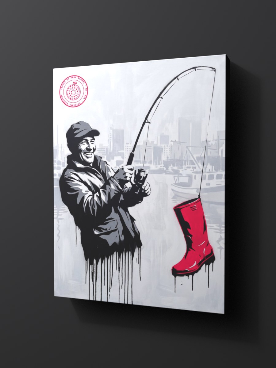 Anar Global No. 041 as a thick gallery-wrap canvas print