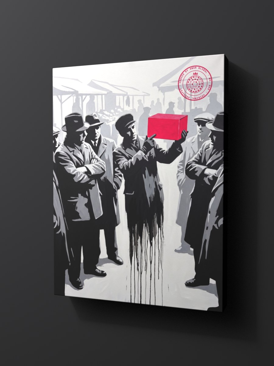 Anar Global No. 042 as a thick gallery-wrap canvas print