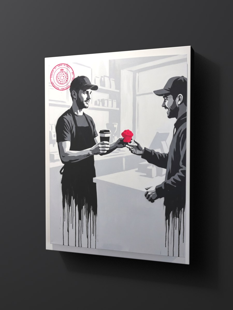 Anar Global No. 043 as a thick gallery-wrap canvas print