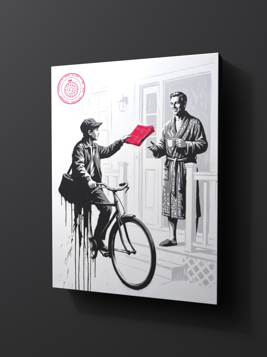 Anar Global No. 049 as a thick gallery-wrap canvas print