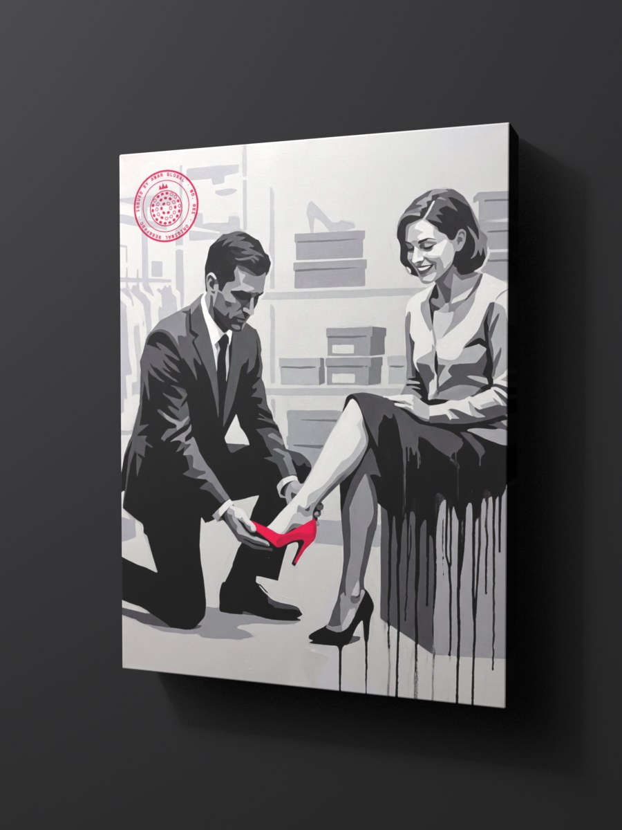 Anar Global No. 051 as a thick gallery-wrap canvas print