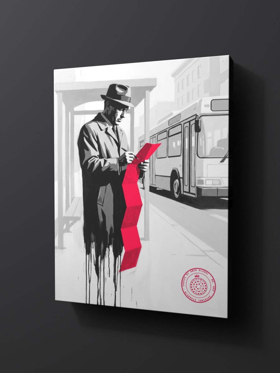 Anar Global No. 052 as a thick gallery-wrap canvas print